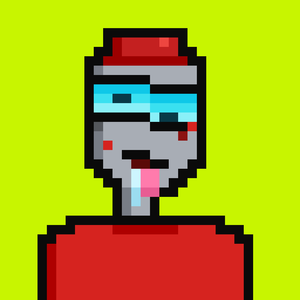 Gray robot Drooler with visor