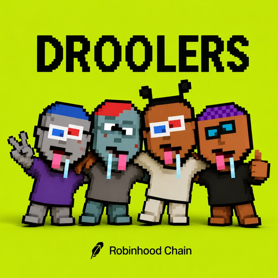 Four Droolers characters posing together